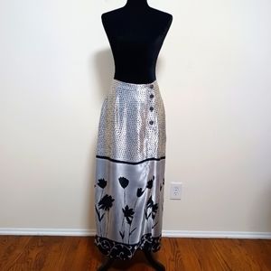 Kemp Collection Gray Maxi Skirt Sz 12 NWOT